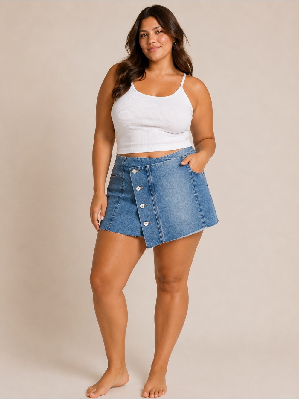 BNWT American eagle low rise a line stretchy asymmetrical skirt